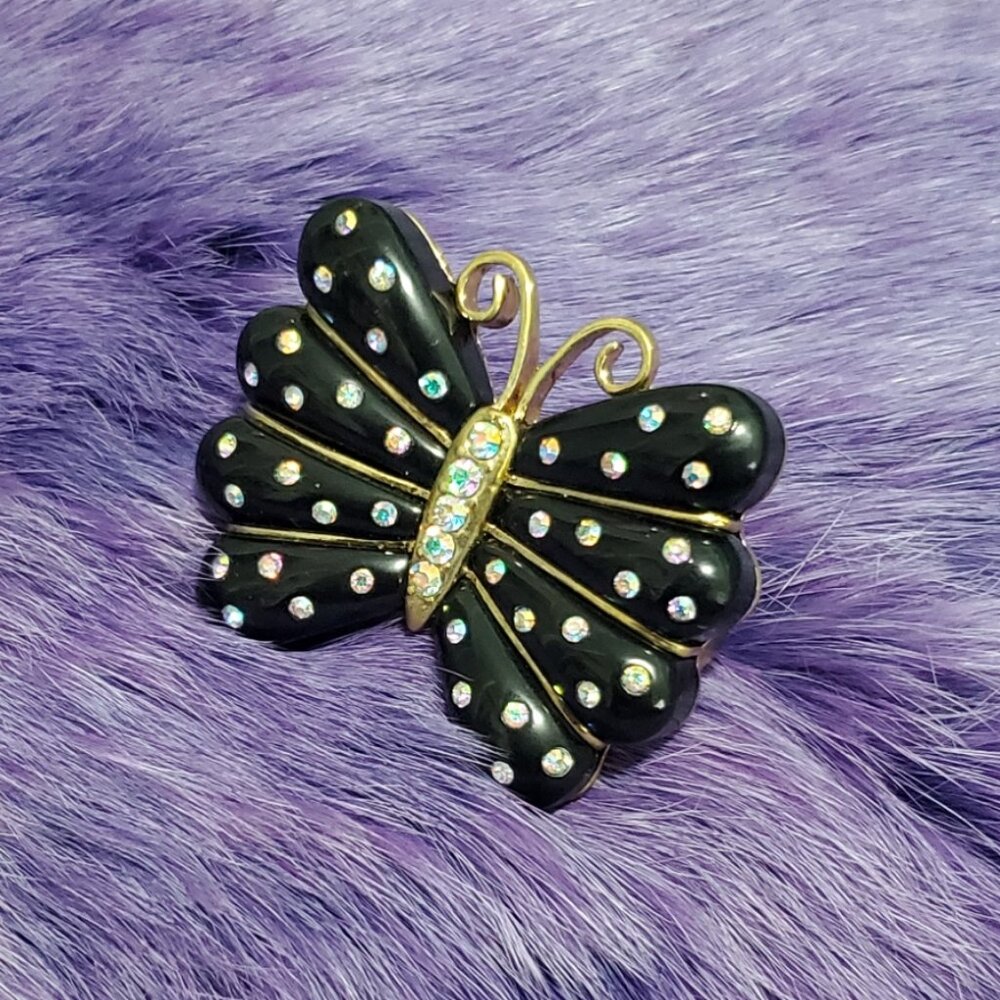 Betsey Johnson Butterfly Double Finger Ring